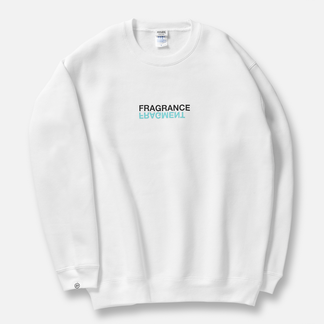 Crewneck Sweatshirt FRAGMENT FRAGRANCE logo / WHITE