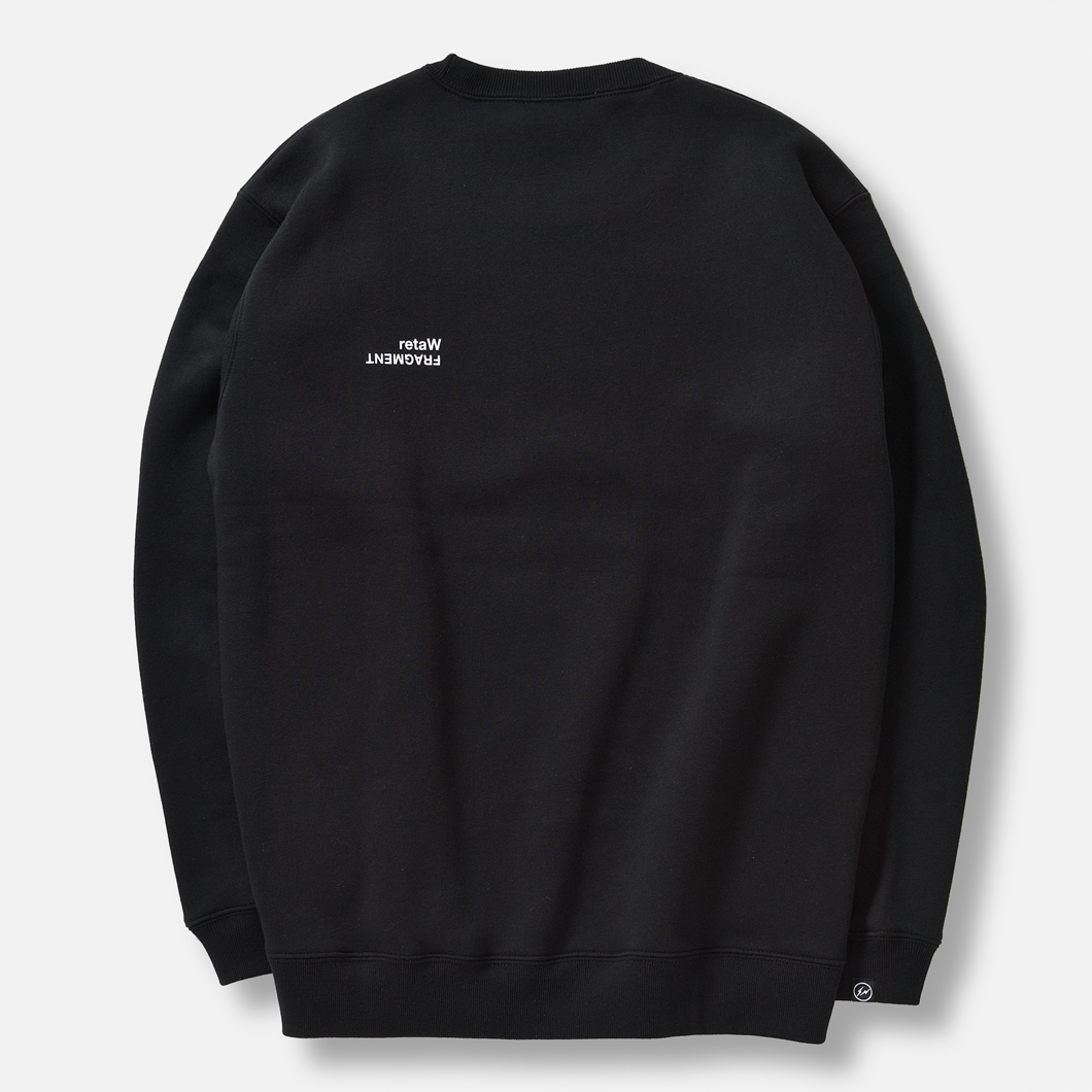 Crewneck Sweatshirt FRAGMENT FRAGRANCE logo / BLACK - retaW